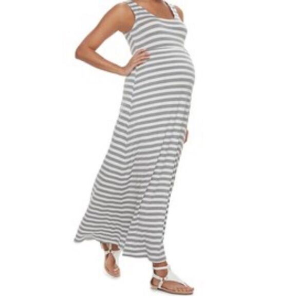 NWT Maternity A:Glow Essential Maxi Dress - Picture 2 of 3